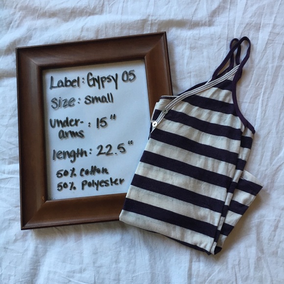 SOLD✖️Gypsy 05 Purple Stripe Tank - Picture 4 of 4